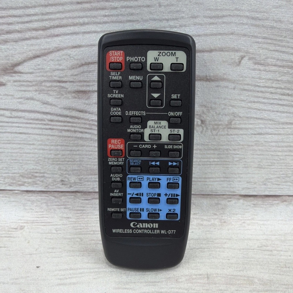 Canon WL-D77 Wireless Controller‎ Remote for Camcorder Black WL-D77